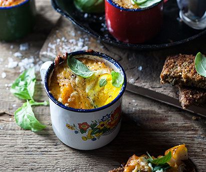 Baked Eggs With Haddock Cheddar And Spinach Real Meal Revolution