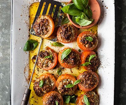 parmesan-walnut-crusted-tomatoes