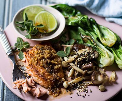 seared-salmon-bok-choi