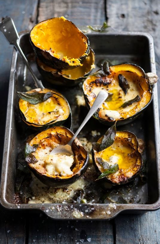 Sage and Blue Cheese Roasted Squash low res