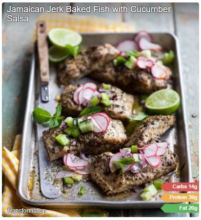 Low-Carb Jamaican Jerk Baked Fish with Cucumber and Radish Salsa - Real  Meal Revolution