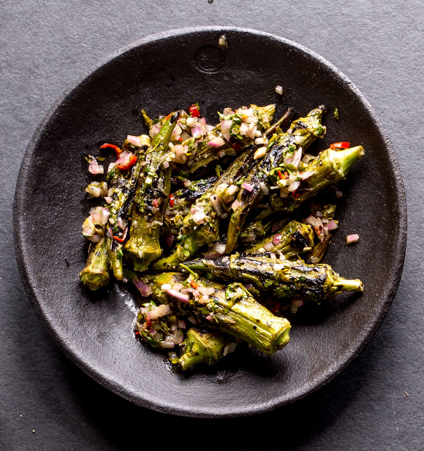LC-charred-okra-with-coriander-and-lemon-dressing